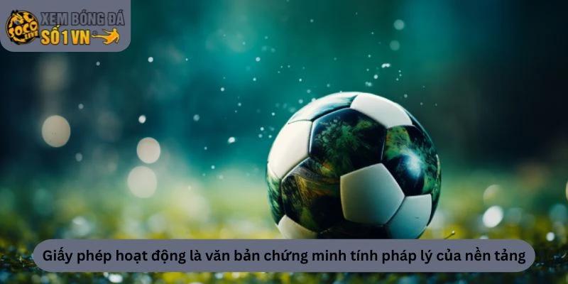 Giấy Phép Hoạt Động 1 Giấy phép hoạt động là văn bản chứng minh tính pháp lý của nền tảng