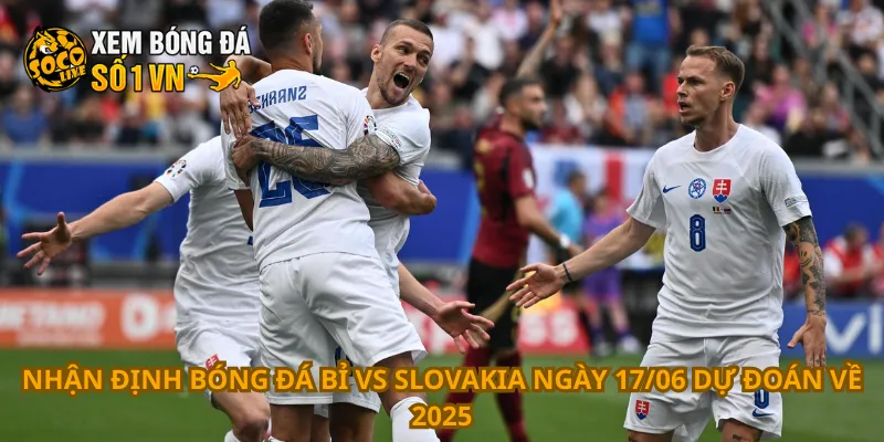 Nhận định bóng đá Bỉ vs Slovakia ngày 17/06 dự đoán về 2025