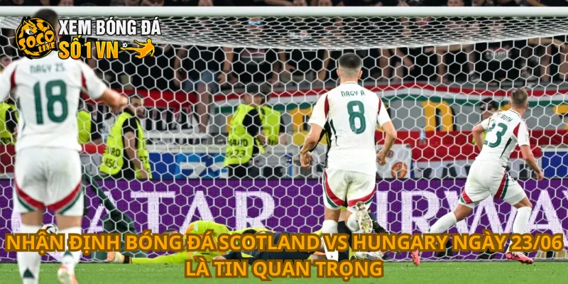 Nhận định bóng đá Scotland vs Hungary ngày 23/06 là tin quan trọng