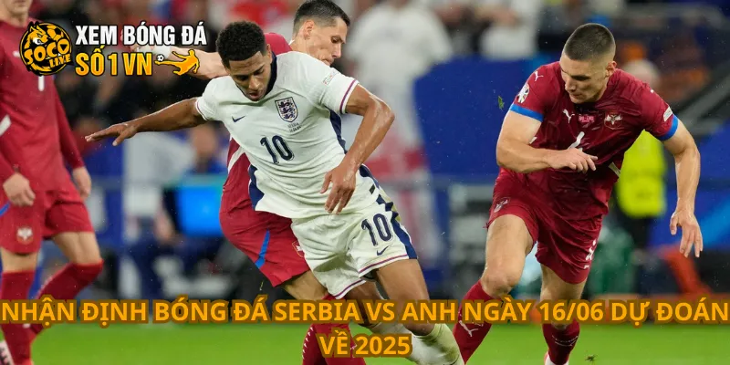 Nhận định bóng đá Serbia vs Anh ngày 16/06 dự đoán về 2025